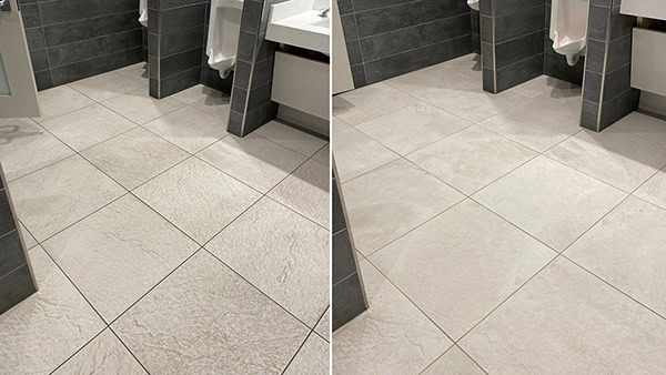 commercial restroom tile and grout cleaning
