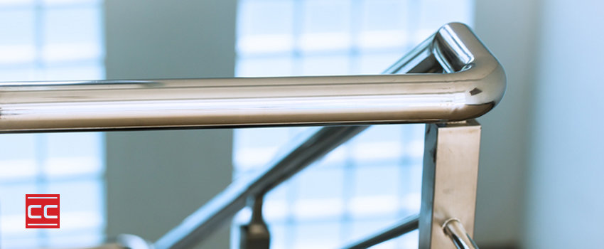 stainless steel metal handrail