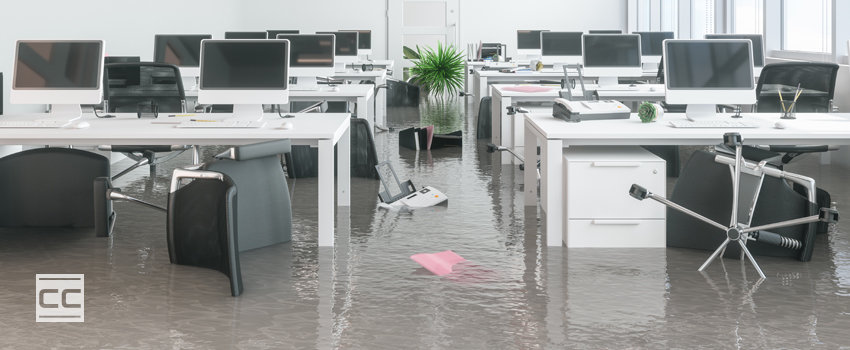 office with water damage