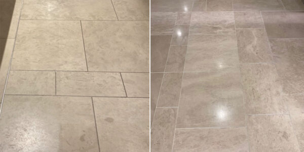 before and after tile and grout cleaning