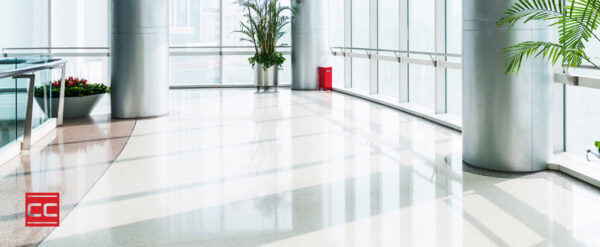 Terrazzo floor in lobby