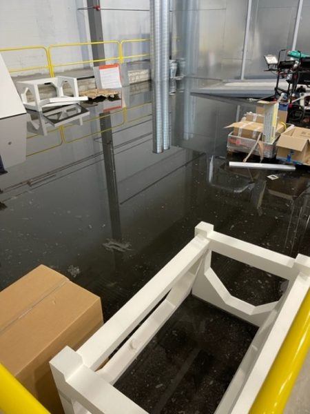 commercial building water removal process after a flood